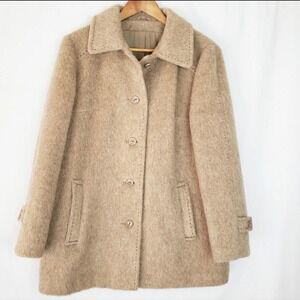 𝅺ADORABLE Vintage 100% Llama Wool Coat EVC 🦙❤️